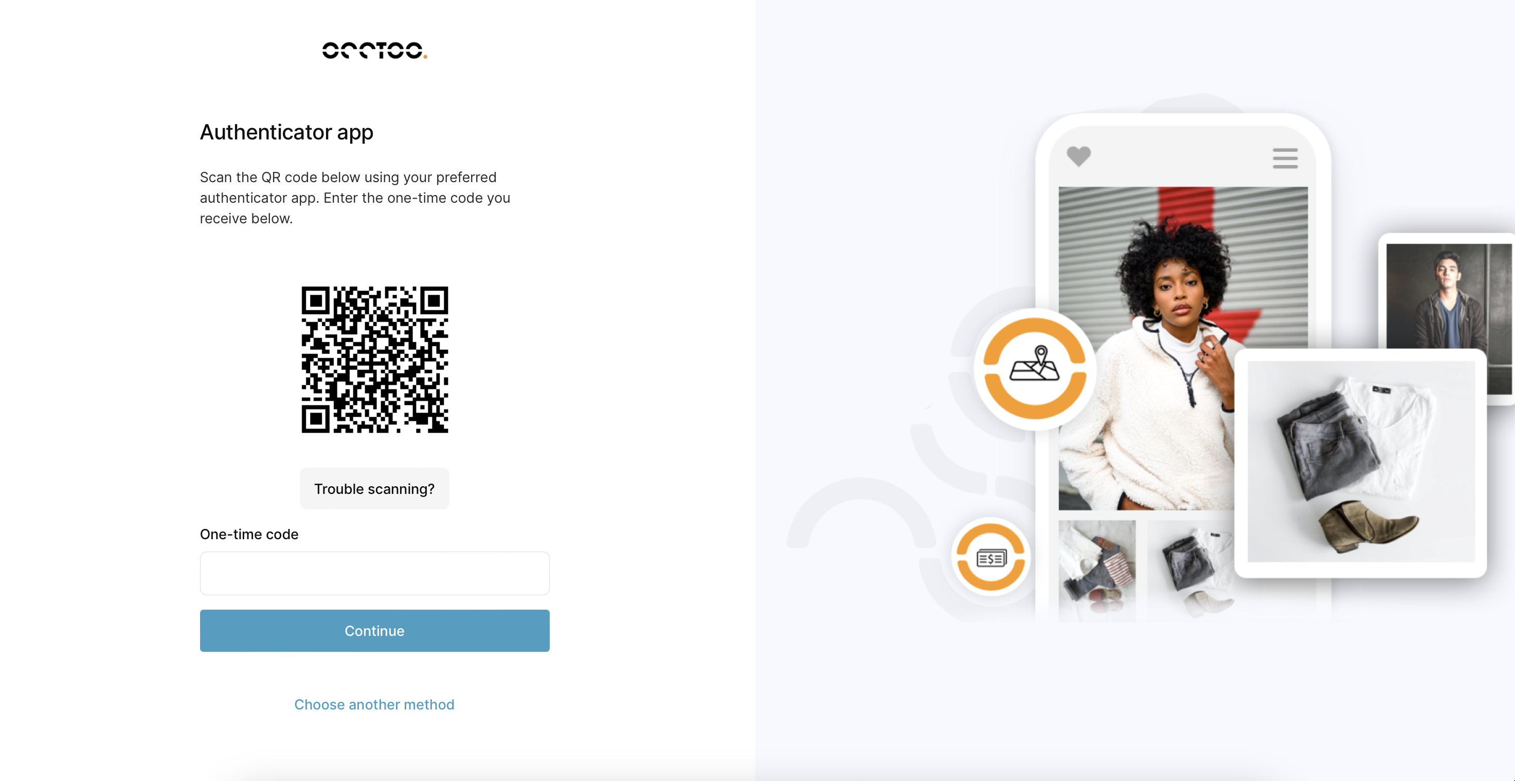 An image visualizating the QR code